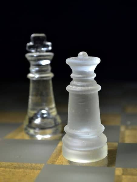 chess board set up