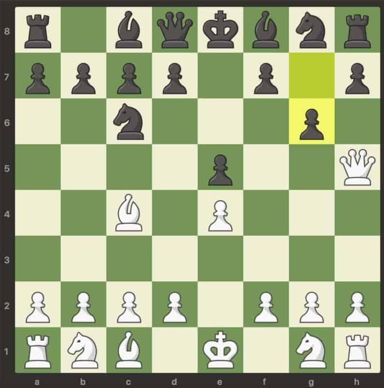 moving g6 pawn