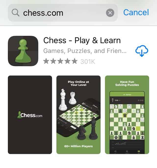 chess.com app in app store