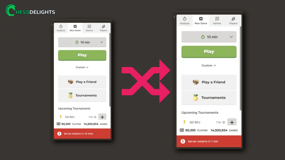 server restart in chess.com